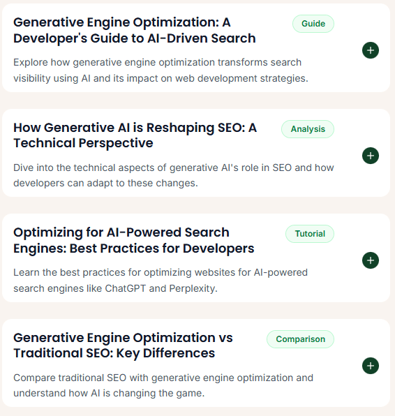 Start Getting AI Recommendations