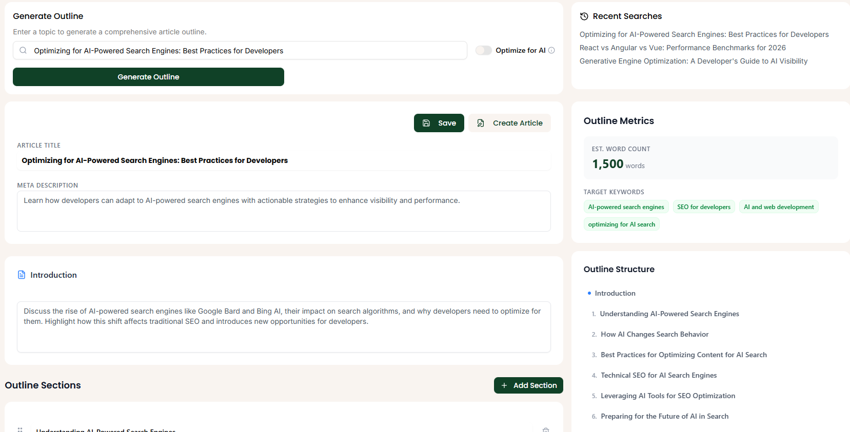 Dashboard Screenshot
